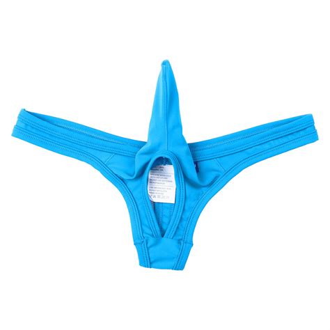 Sexy Mens Thongs Ultra Thin Ice Silk G String Thong Low Rise Underwear