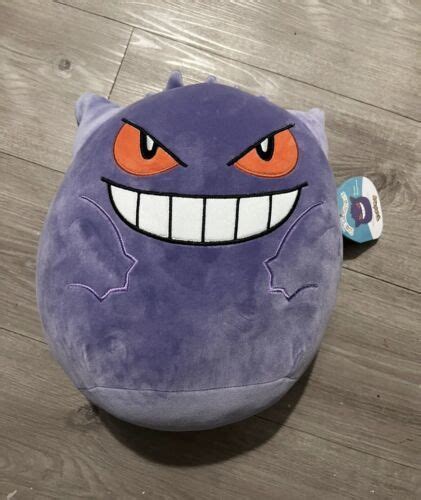 Pokemon Squishmallow Gengar Plush New Inch Authentic Kellytoy New