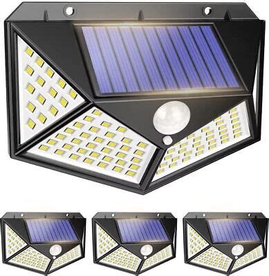 X Solar Power Pir Motion Sensor Wall Lights Led Outdoor Garden