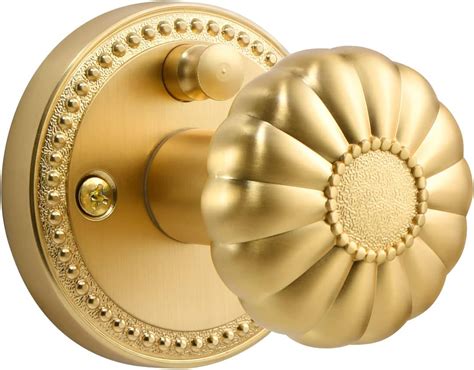 Sorwduerm Gold Door Knobs Privacy Door Knob Satin Brass Door Knob