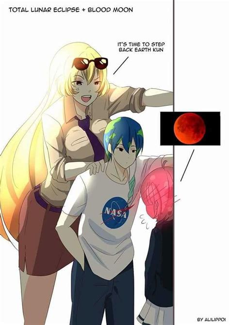 Lunar Eclipse 2 by AkihisaTaka | Earth-chan | Cartoon as anime, Anime ...