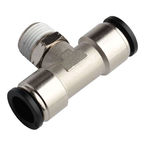 Xhnotion Pneumatic Push To Connector T Shape Male Tee Brass