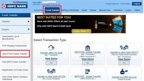 Check HDFC RTGS Status