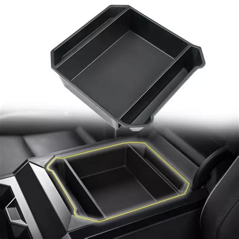 Bo Te De Rangement Accoudoir Pour Tesla Cybertruck Couleur Noire