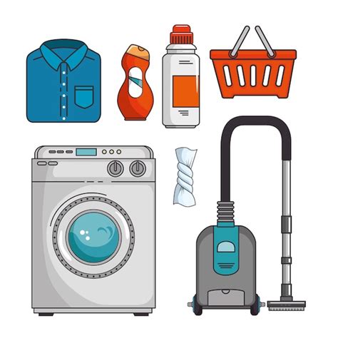 Premium Vector Laundry Icon Set