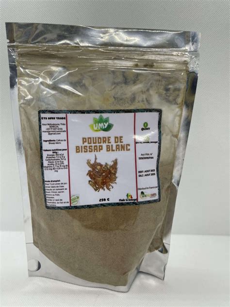 Poudre De Bissap Blanc Seneproduits