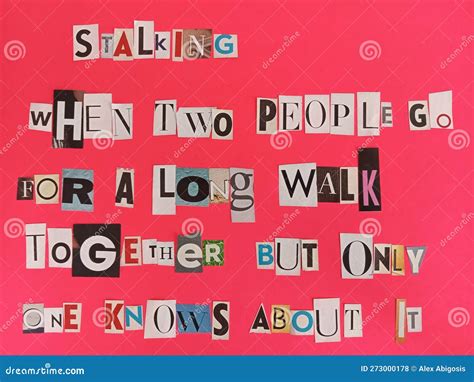 Stalking When Two People Go For A Long Walk Together But Only One Knows