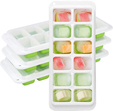 Amazon DOQAUS Ice Cube Trays 4 Pack Upgraded 2022 Easy Release