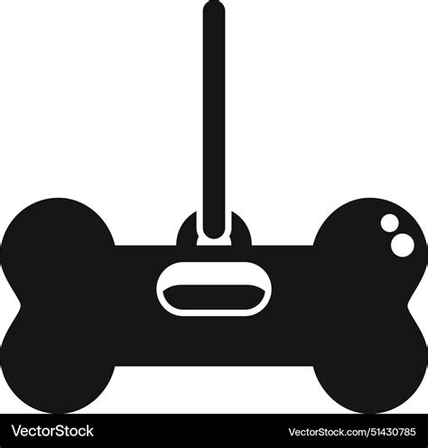 Silhouette of a wireless game controller Vector Image