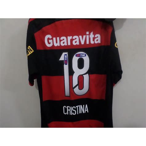 Camisa Flamengo Rubro Negra Jogo N Mero Cristina Tamanho G Ronnie