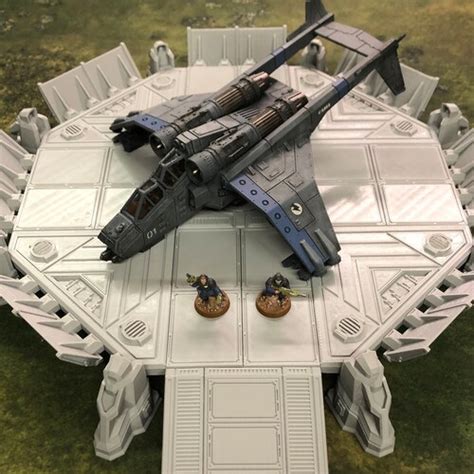 Landing Pad Spaceship Sci Fi Outpost Mm Dnd Starfinder Star Wars