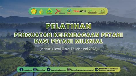 Pelatihan Penguatan Kelembagaan Petani Bagi Petani Milenial Youtube