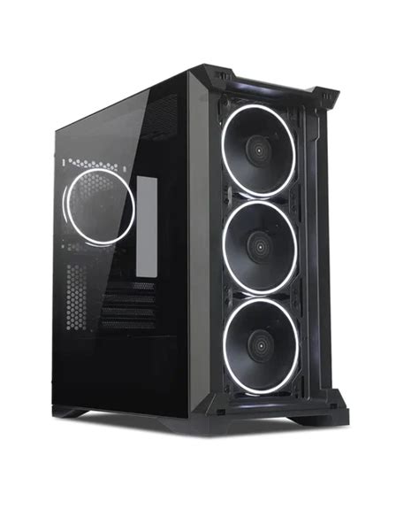 Tecware Vision M High Air Flow Matx Gaming Case Black Front And