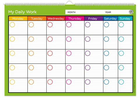 Calendario Personal InglÉs · Masterwise