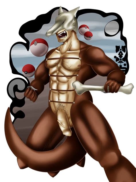 Rule 34 Abs Bone Clothes Color Humanized Male Male Only Marowak Muscles Nipples Penis Poke