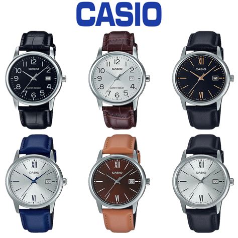 Casio Analog Leather Band Men Watch M Mtp V L Shopee Malaysia