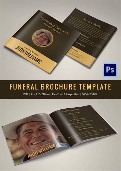 31+ Funeral Program Templates – Free Word, PDF, PSD Documents Download ...