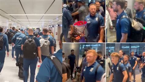 IND v ENG 2024: WATCH- England team touches down in Hyderabad for 1st Test of 5-match series