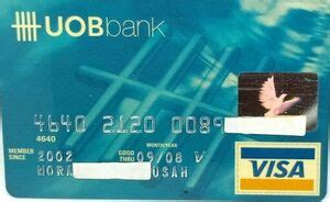 Bank Card UOB 007 United Overseas Bank ThailandCol TH VI 0044