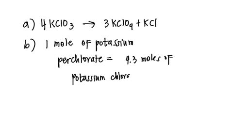 Solved Potassium Perchlorate Kclo Is A Better Oxidizing Agent Than