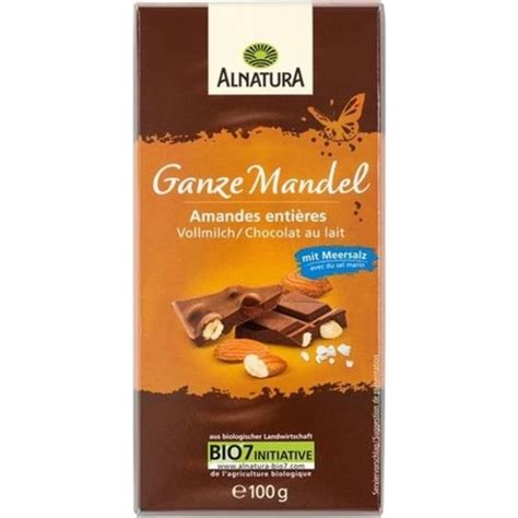 Alnatura Bio Ganze Mandel Schokolade 100 G Piccantino Onlineshop