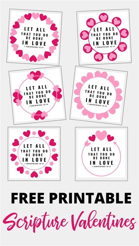 Spread Love And Faith With Free Printable Christian Valentines