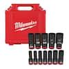 Milwaukee SHOCKWAVE 1 2 In Drive SAE Deep Well Impact Socket Set 12