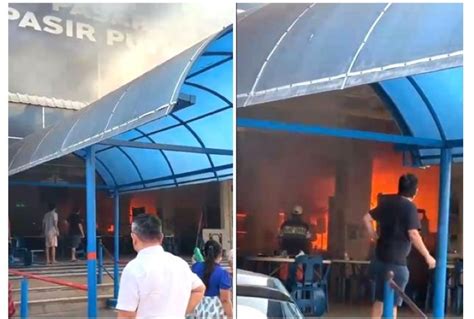 Pasar Pasir Putih Batam Centre Terbakar Diduga Akibat Kebocoran Gas