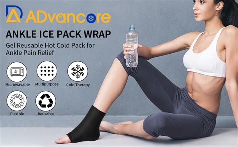 Amazon ADvancore Ankle Foot Ice Pack Wrap For Injuries Reusable