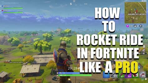 HOW TO ROCKET RIDE IN FORTNITE LIKE A PRO YouTube