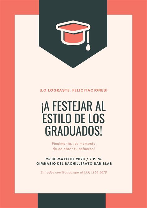 Plantillas Para Carteles De Graduaci N Gratis Canva