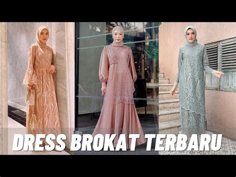 Jual AURORA DRESS BRUKAT TILE DRESS GAMIS BRUKAT PREMIUM LADY PESTA