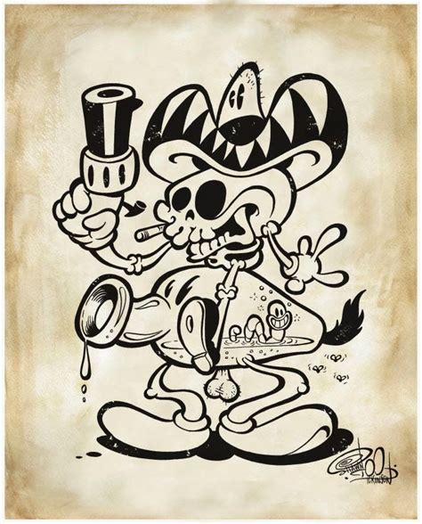 Shawn Dickinson Rockabilly Art Lowbrow Art Vintage Cartoon