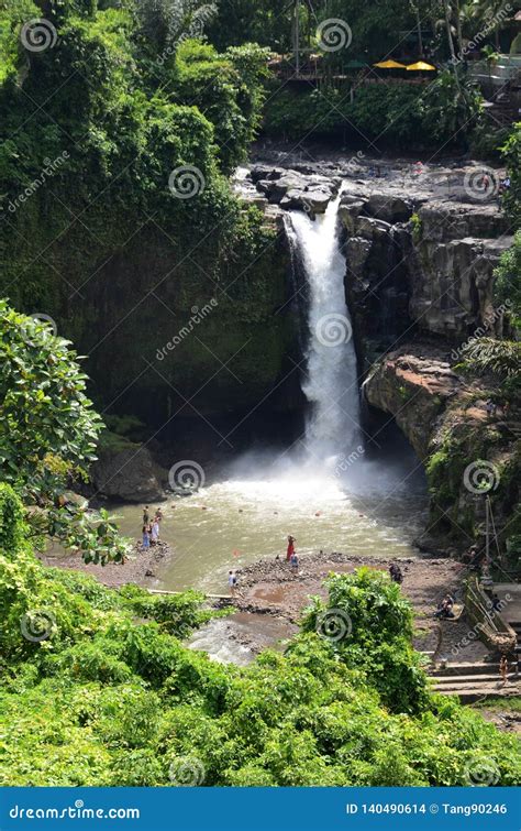 Tegenungan Waterfall Near Ubud In Bali Indonesia Stock Photo Image