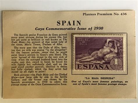 1930s Spain España Quinto De Goya Stamp Commemorative Issue Etsy