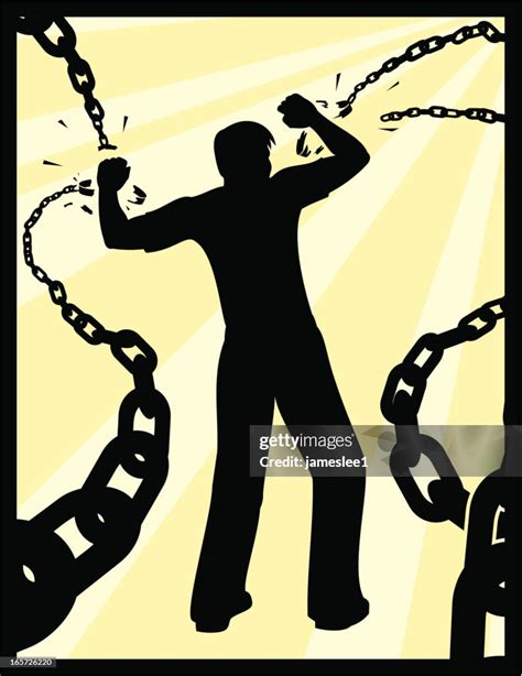 Man Breaking Chains