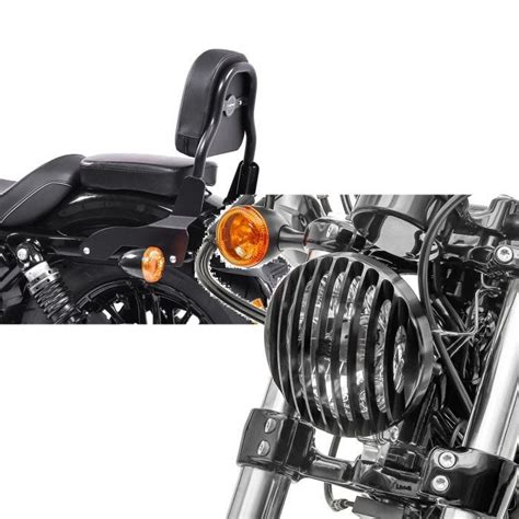 Set Sissy Bar CSS Fix Compatible Avec Harley Davidson Sportster Forty