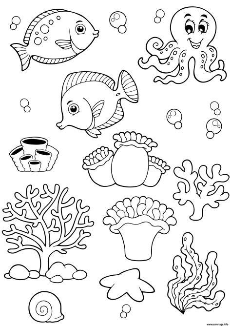 Top Poisson Coloriage Imprimer Fond D Cran Voyager En Solo