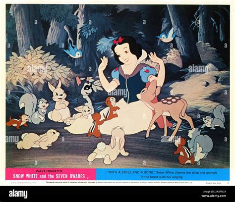 Snow White with Forest Animals in WALT DISNEY's SNOW WHITE AND THE ...