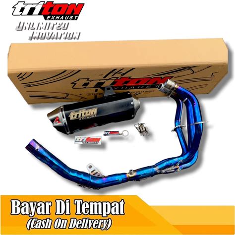 Jual Knalpot Zx R Knalpot Fullsystem Zx R Original Triton Exhaust