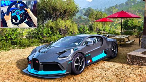 BUGATTI DIVO FORZA HORIZON 5 Steering Wheel Gameplay YouTube