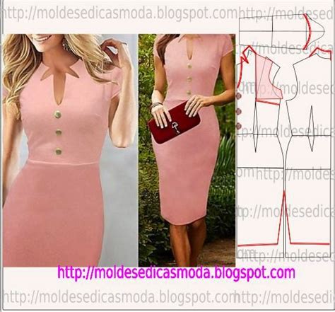 VESTIDO MALHA JUSTO Moldes Dicas Moda