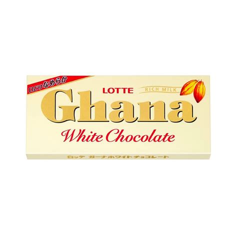 Lotte Ghana White Milk Chocolate Bar 45g Made In Japan Takaskicom