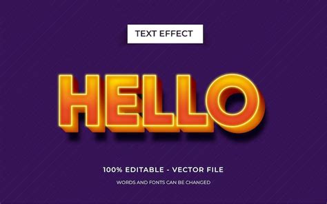 Premium Vector Editable 3d Text Effect Style