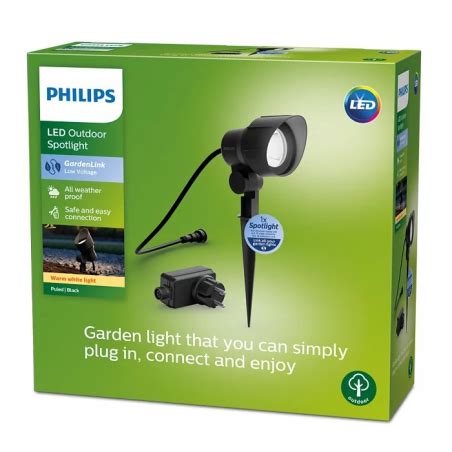 Philips GardenLink Pack Spot Basse Tension Noir Tecniba