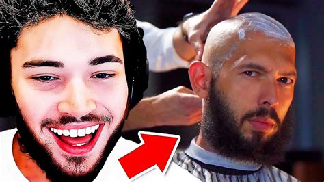 Adin Ross Reacts To Andrew Tate Going Bald Again Youtube