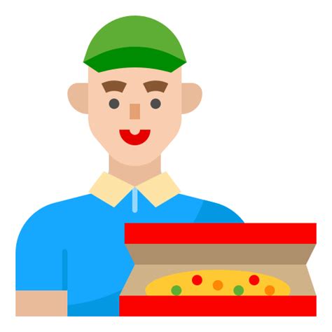 Entrega De Pizza Iconos Gratis De Profesiones Y Trabajos