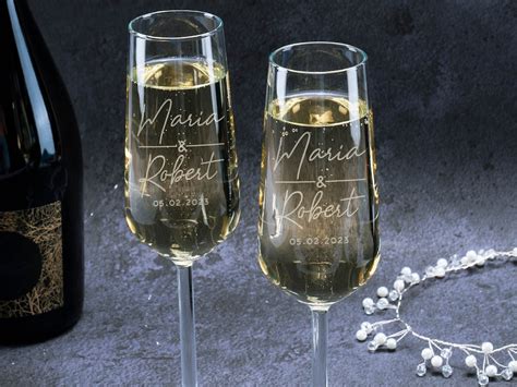 Champagne Flutes Personalized Wedding Ts Mr And Mrs Champagne Glasses Set Of 2 Engraved