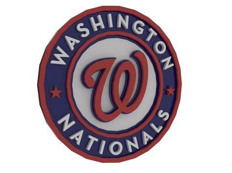 Mlb Washington Nationals Jays Logo Printable - 3D Model by danyelon