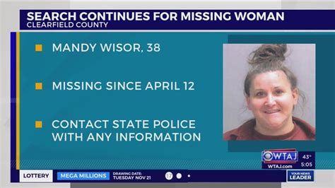 7 Months Later Search Continues For Missing Clearfield County Woman